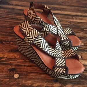 Lucky Brand wedge sandal.